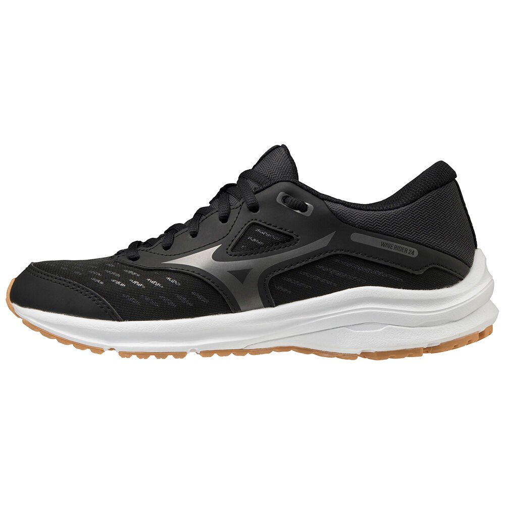 Tenis Para Correr Mizuno Wave Rider 24 Para Mujer Negros/Grises 0462795-CS